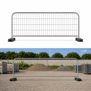 Bauzaun – Halbelement 3434 x 1200 mm, verzinkt