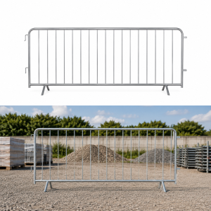 Mobile Absperrung 2600 x 1100 mm, verzinkt